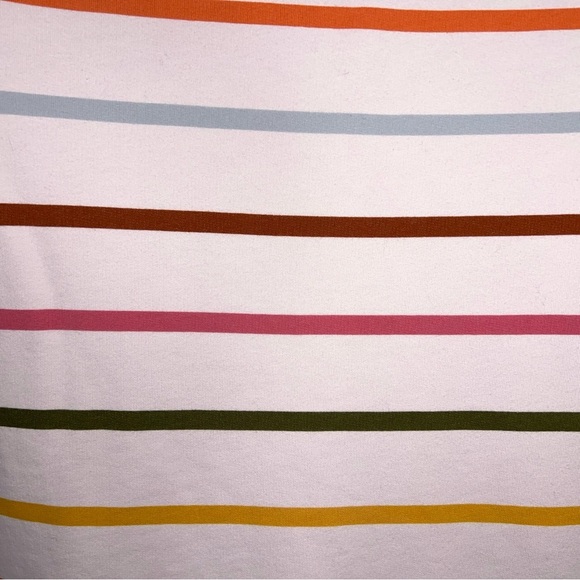 XS Lands End Striped Sweatshirt Long Sleeve Preppy Rainbow Colorful - Picture 7 of 14
